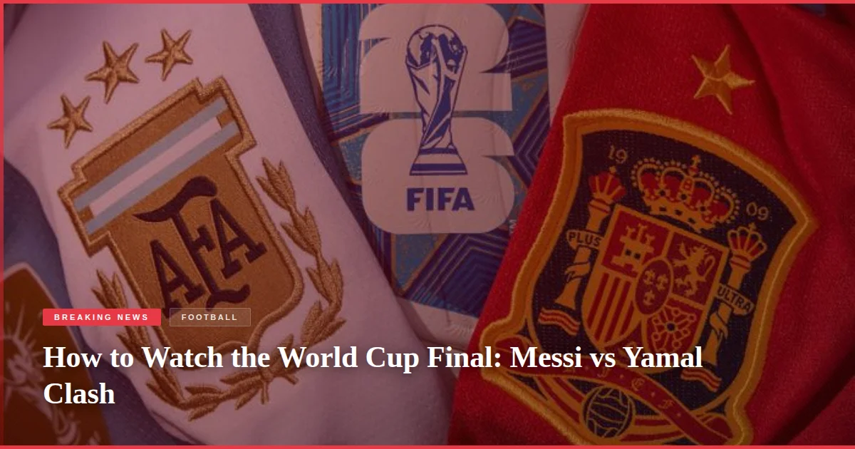 How to Watch the World Cup Final: Messi vs Yamal Clash