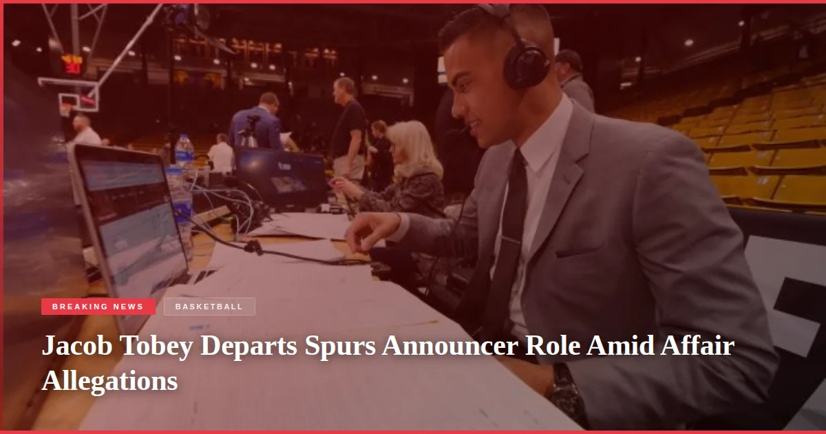 Jacob Tobey Departs Spurs Announcer Role Amid Affair Allegations