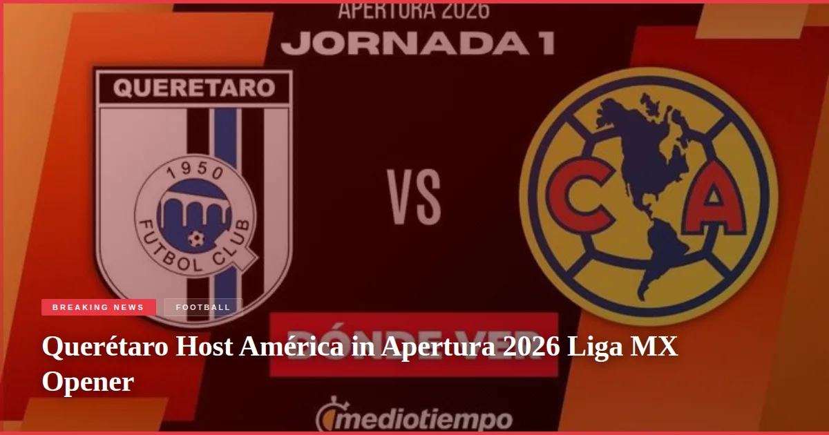 Querétaro Host América in Apertura 2026 Liga MX Opener
