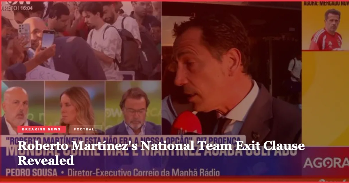 Roberto Martínez's National Team Exit Clause Revealed