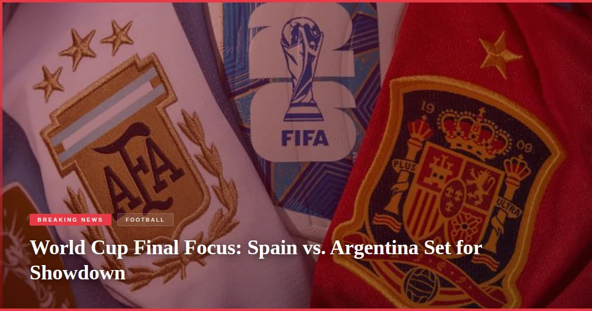 World Cup Final Focus: Spain vs. Argentina Set for Showdown