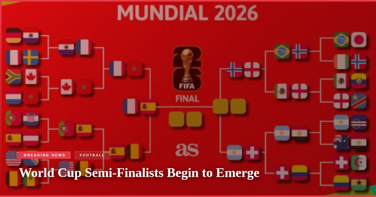 World Cup Semi-Finalists Begin to Emerge